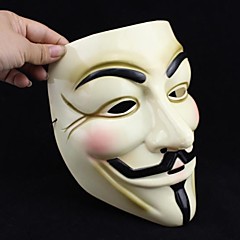 Popular Yellow V for Vendetta Plastic Mask for Halloween