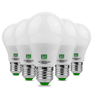 ywxlight® 5pcs e27 / e26 5730smd 5watts 10λεπτο ζεστό λευκό δÏοσεÏÏŒ λευκό οδήγησε δεν Ï„Ïεμοπαίζει λαμπτήÏας υψηλής φωτεινότητας οδήγησε 12v 12-24v