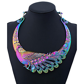 Dames Verklaring Kettingen - Pauw Kleurrijk Regenboog 50 cm Kettingen Sieraden 1 Voor Feest, Dagelijks