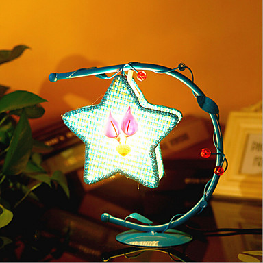 Kreative pentagram lampe soverom nattbordlampe belysning lamper av ...